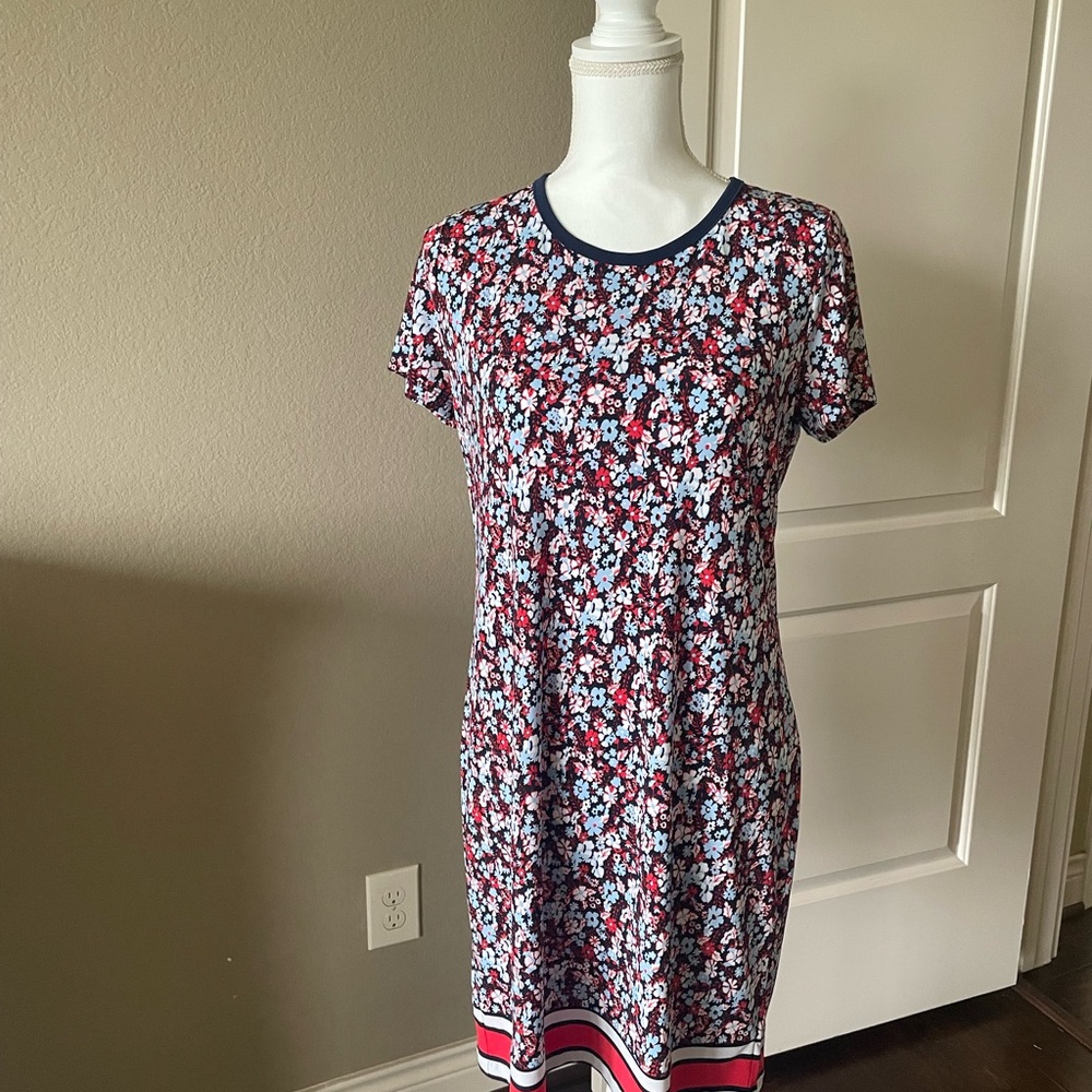 SOLD Michael Kors Red and White Mini Dress M NWOT